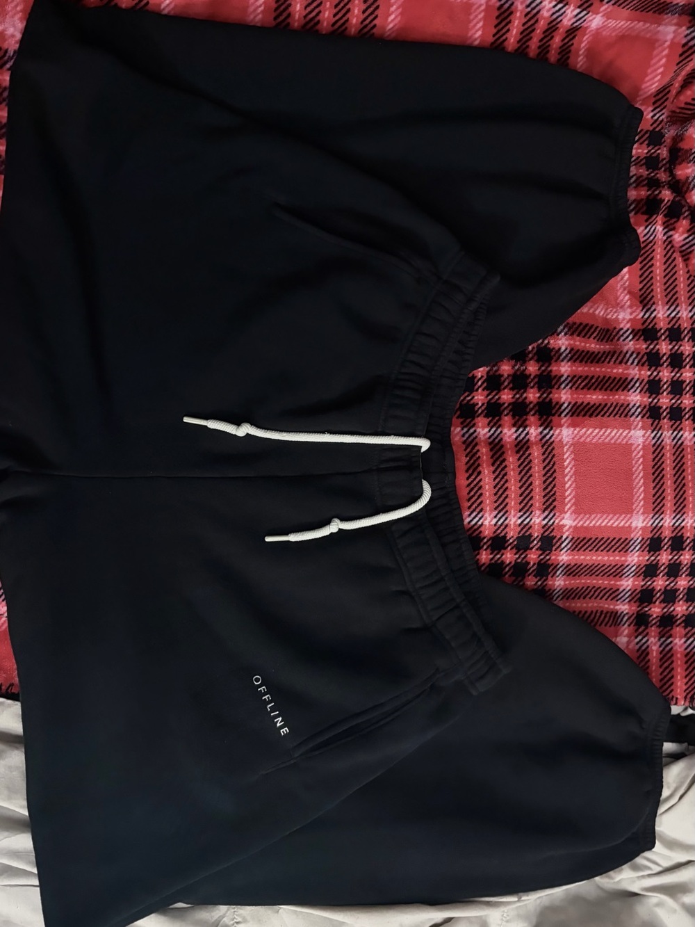 OFFLINE by Aerie Black Cloud Fleece Baggy Sweatpants / Joggers